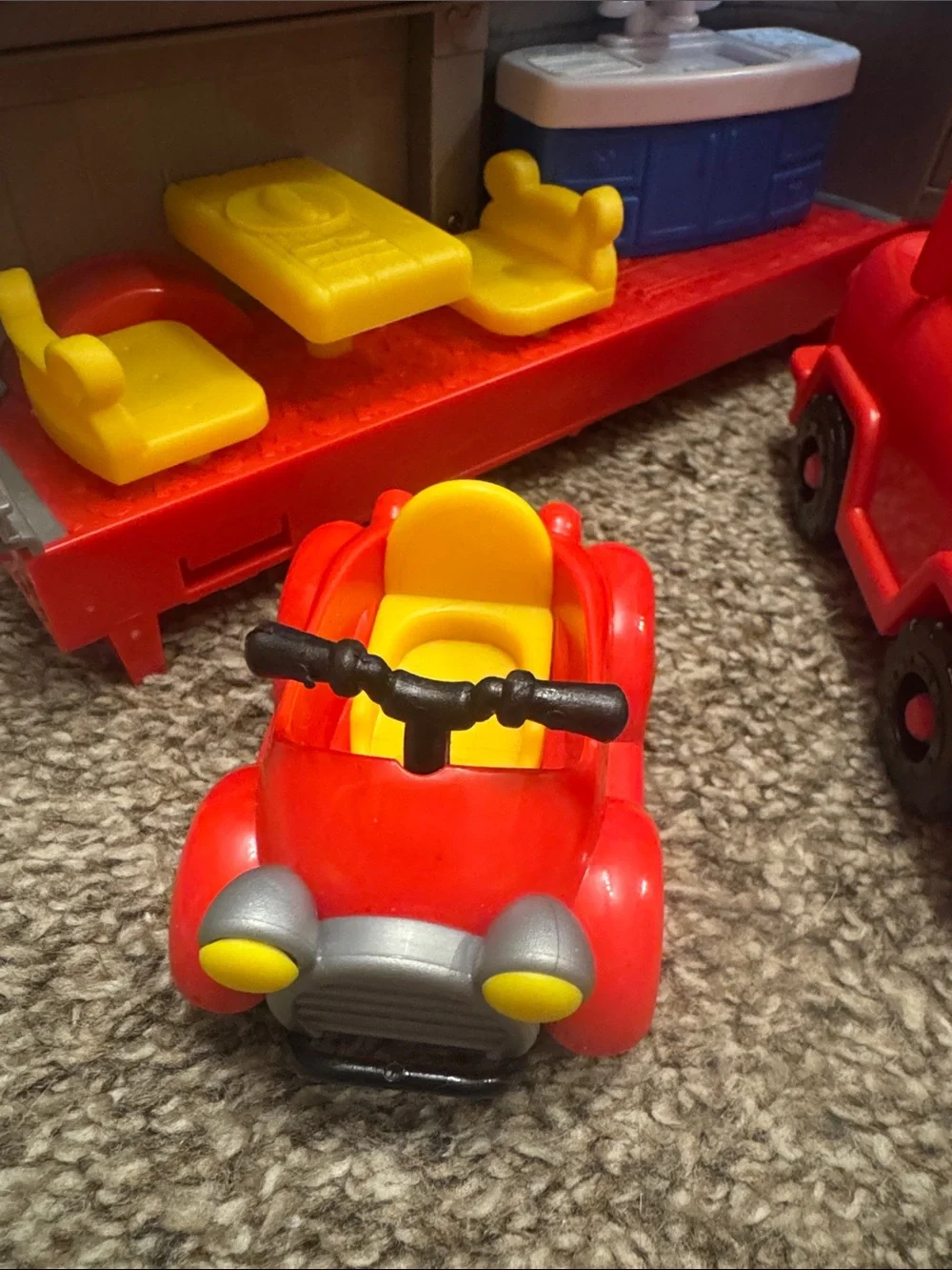 Mickey Mouse camping play set with Mickey and Pluto Kids Play Vehicle